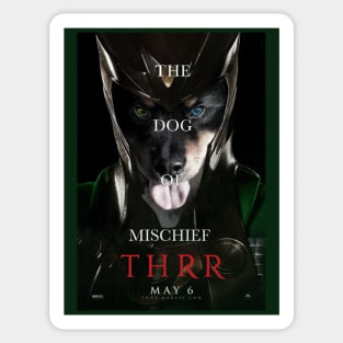 Dog of Mischief Sticker